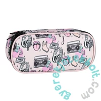 Music ovális tolltartó - pink (552325)