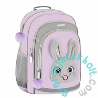 Nyuszis iskolatáska, hátizsák - 1 rekeszes - lila (527182)