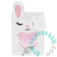 Nyuszis szőrmés napló - A5/80 lap - Rabbit Heart (564711)