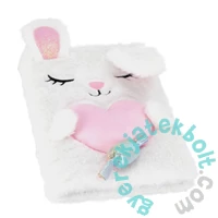 Nyuszis szőrmés napló - A5/80 lap - Rabbit Heart (564711)