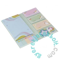Öntapadós jegyzettömb és notesz szett - Unikornisos (563056)