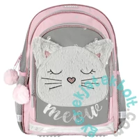 Plush Cat cicás 2 rekeszes iskolatáska, hátizsák (486152)