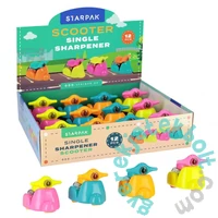 Robogós műanyag tartályos hegyező - többféle (540809)