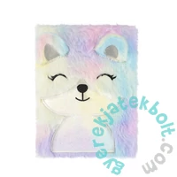 Rókás szőrmés napló - A6/80 lap - pasztell (564732)