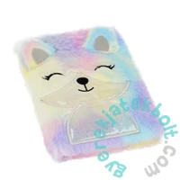 Rókás szőrmés napló - A6/80 lap - pasztell (564732)