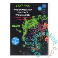 Sötétben világító képkarcoló készlet - Tigris (563042)