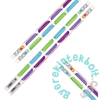 Színes HB grafit ceruza radírral, szorzótábla mintával