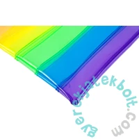 Szivárvány átlátszó tolltartó, neszesszer