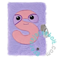 Szőrmés kulcsos napló - Lila, S betűvel (526052)