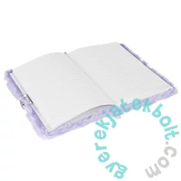 Szőrmés kulcsos napló - Lila, S betűvel (526052)