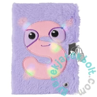 Szőrmés kulcsos napló - Lila, S betűvel (526052)