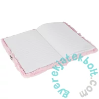 Szőrmés kulcsos napló - Rózsaszín, J betűvel (526050)