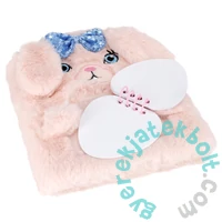 Szőrmés kulcsos napló - Rózsaszín, nyuszis (526046)