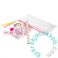 Unikornis írószer készlet cipzáros tartóban