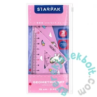 Vonalzókészlet, műanyag, 3 db-os Unikornis (538972)