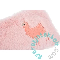 Szögletes plüss tolltartó - Láma, pink