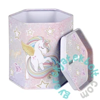 Unikornis hatszög alakú fém persely - Magical