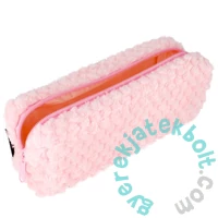 Unikornis szőrmés szögletes tolltartó - Pink