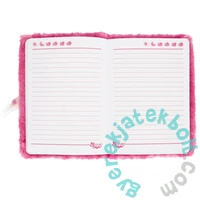 Unikornisos szőrmés napló - 15 x 21 cm