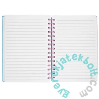 Virágos plüss napló - 17 x 21 cm