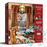 SunsOut 1000 db-os puzzle - Winter Cats (35280)