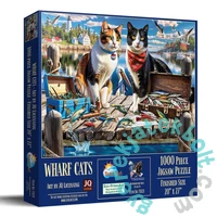 SunsOut 1000 db-os puzzle - Wharf Cats (71821)