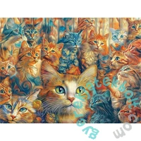 SunsOut 1000 db-os puzzle - Designer Cats (71901)