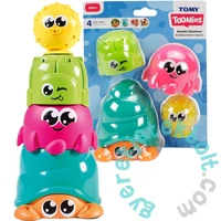 Tomy - 4 az 1-ben Fürdőjáték - Tengeri állatkák (73221C)