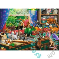 Trefl 1000 db-os Premium Plus puzzle - Tea Time - Bajkeverő cicák (10839)
