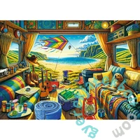 Trefl 1000 db-os Premium Plus puzzle - Tea Time - Lakóautós élet (10851)