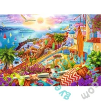 Trefl 1000 db-os Premium Plus puzzle - Tea Time - Visit Santorini (10842)