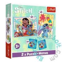 Trefl 2 az 1-ben puzzle és memóriajáték - Disney - Lilo és Stitch (93585)