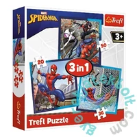 Trefl 3 az 1-ben puzzle (20,36,50 db-os) - Disney - Marvel - Pókember (34874)