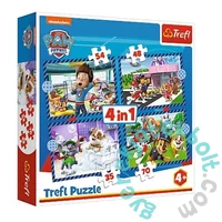 Trefl 4 az 1-ben puzzle (35,48,54,70 db-os) - Mancs őrjárat - Doggy things (34650)