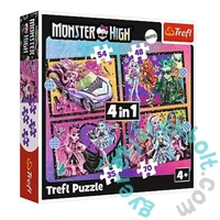 Trefl 4 az 1-ben puzzle (35,48,54,70 db-os) - Monster High - An electrifying day (34655)