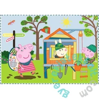 Trefl 4 az 1-ben puzzle (12,15,20,24 db-os) - Peppa malac - Peppa emlékei (34359)