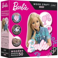 Trefl 50 db-os Wood Craft Shaped Prémium Fa Puzzle - Barbie (20201)
