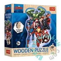 Trefl 50 db-os Wooden Contour Fa Puzzle - Marvel - Avenger's adventures (20256)