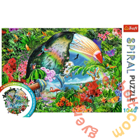Trefl 1040 db-os Spirál puzzle - Trópusi állatok (40014)