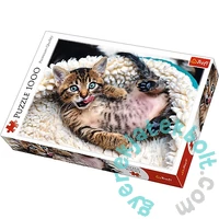 Trefl 1000 db-os puzzle - Vidám cica (10448)