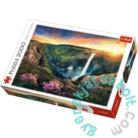 Trefl 2000 db-os puzzle - Haifoss vízesés, Izland (27091)