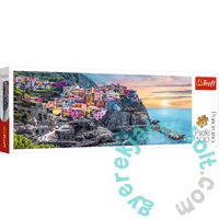 Trefl 500 db-os Panoráma puzzle - Olaszország, Vernazza naplementekor (29516)