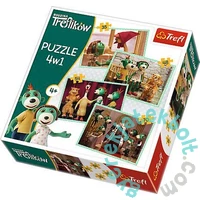 Trefl 4 az 1-ben puzzle (35,48,54,70 db-os) - A Treflikow család kalandjai - Új barátok (34290)