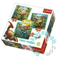 Trefl 3 az 1-ben puzzle (20,36,50 db-os) - Dinoszauruszok (34837)