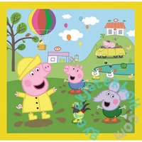 Trefl 3 az 1-ben puzzle (20,36,50 db-os) - Peppa malac - Játékidő (34849)