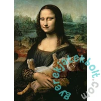 Trefl 500 db-os puzzle - Mona Lisa és a doromboló macska (37294)