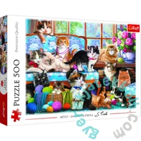 Trefl 500 db-os puzzle - Cica család (37425)