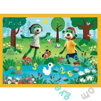 Trefl 4 az 1-ben (35,48,54,70 db-os) puzzle - A Treflik család kalandjai (34623)