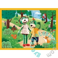 Trefl 4 az 1-ben (35,48,54,70 db-os) puzzle - A Treflik család kalandjai (34623)