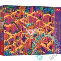 Trefl 500 db-os Premium Plus puzzle - The Impossible Maze - Happy Dachshunds (37630)